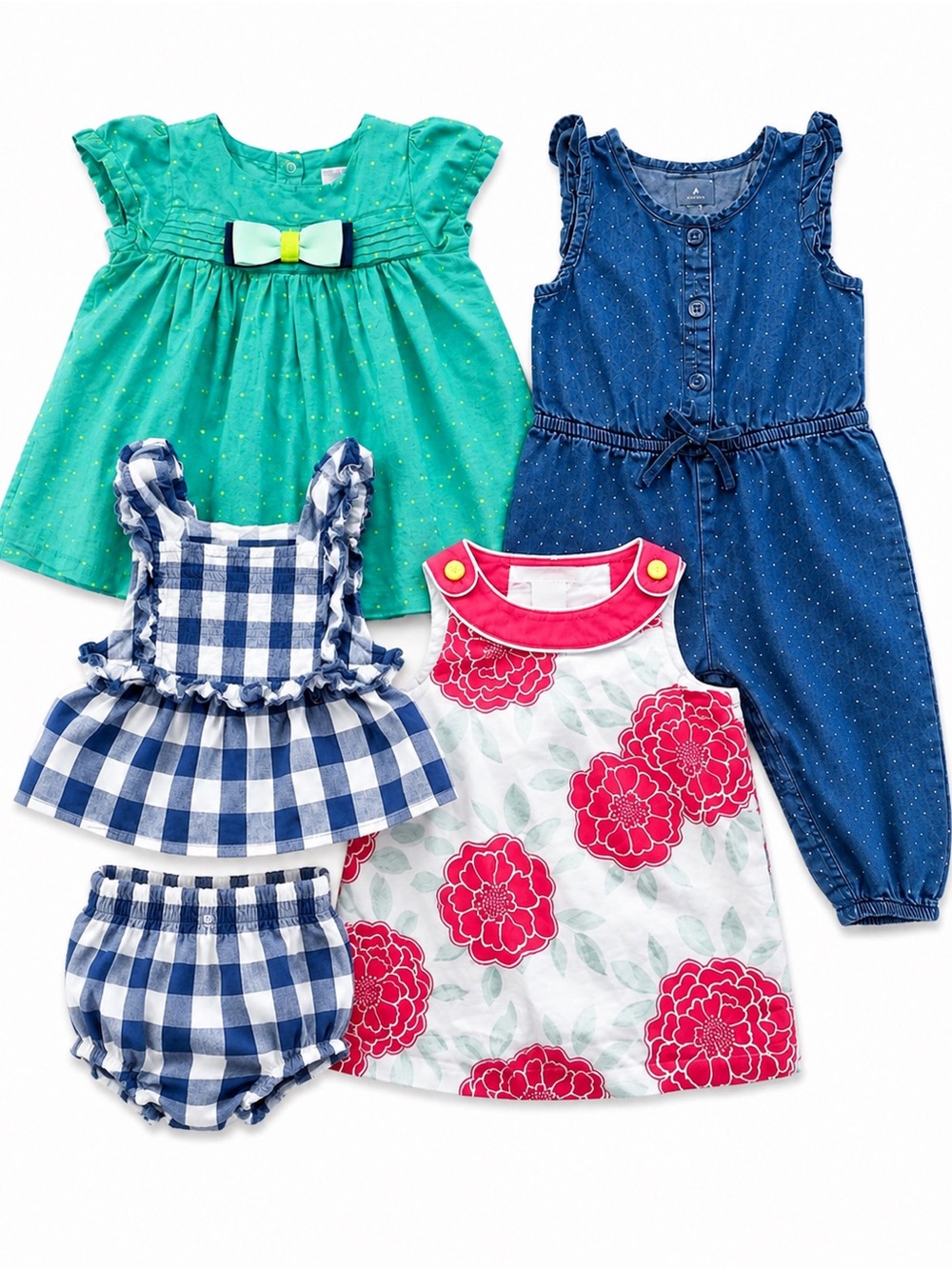 Baby Girl 3-6 Month Clothing Bundle Dress Girls' Rompers and dress Outfit Set